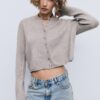 Cardigan Soft-Touch din tricot moale, cu nasturi Cardigan Soft-Touch din tricot moale, cu nasturi