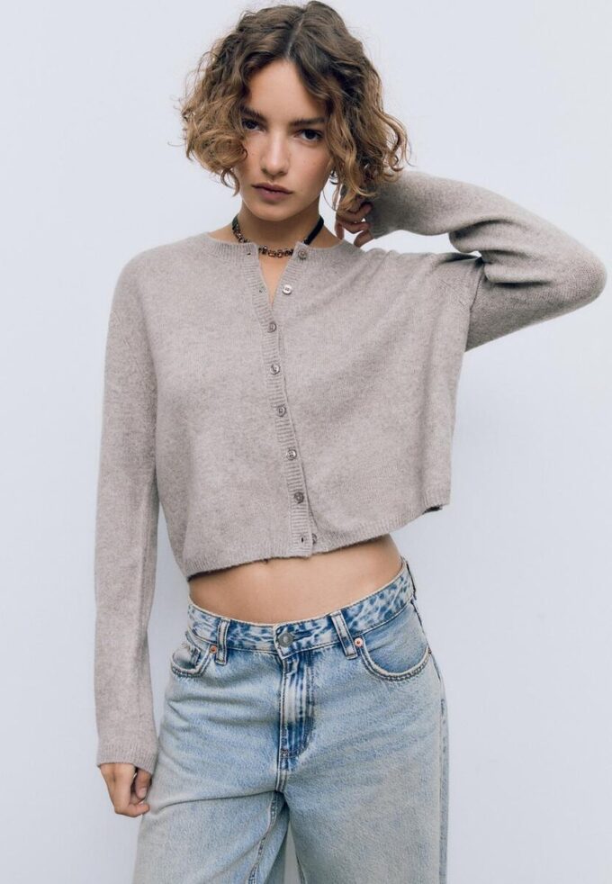 Cardigan Soft-Touch din tricot moale, cu nasturi Cardigan Soft-Touch din tricot moale, cu nasturi