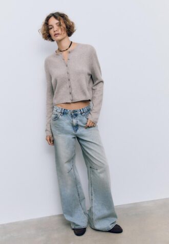 Cardigan Soft-Touch din tricot moale, cu nasturi