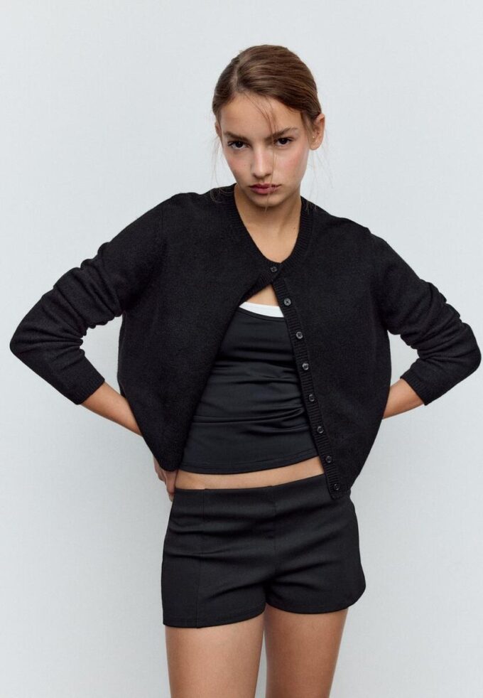 Cardigan Soft-Touch din tricot moale, cu nasturi Cardigan Soft-Touch din tricot moale, cu nasturi
