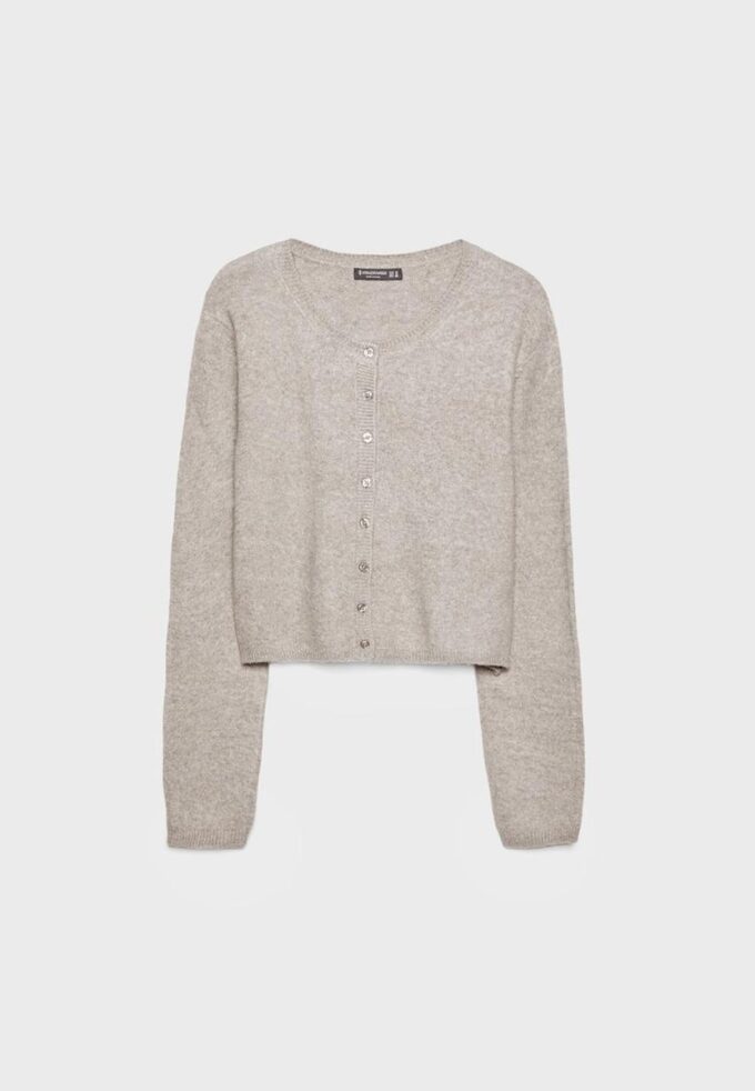 Cardigan Soft-Touch din tricot moale, cu nasturi Cardigan Soft-Touch din tricot moale, cu nasturi