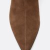 Cizme din piele slouchy cu toc mic, cu talpă moale