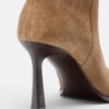 Cizme slouchy din piele cu toc stiletto