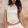 Cămășă cu mâneci scurte în stil Qipao Cămășă cu mâneci scurte în stil Qipao