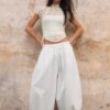 Cămășă cu mâneci scurte în stil Qipao Cămășă cu mâneci scurte în stil Qipao