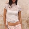 Cămășă cu mâneci scurte în stil Qipao Cămășă cu mâneci scurte în stil Qipao
