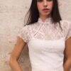 Cămășă cu mâneci scurte în stil Qipao Cămășă cu mâneci scurte în stil Qipao