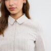 Cămașă ajustată din bengalină cu fermoar dublu Cămașă ajustată din bengalină cu fermoar dublu