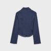 Cămașă din denim bengalină, ajustată, cu fermoar dublu Cămașă din denim bengalină, ajustată, cu fermoar dublu