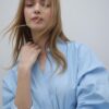 Cămașă din poplin cu pliuri Cămașă din poplin cu pliuri