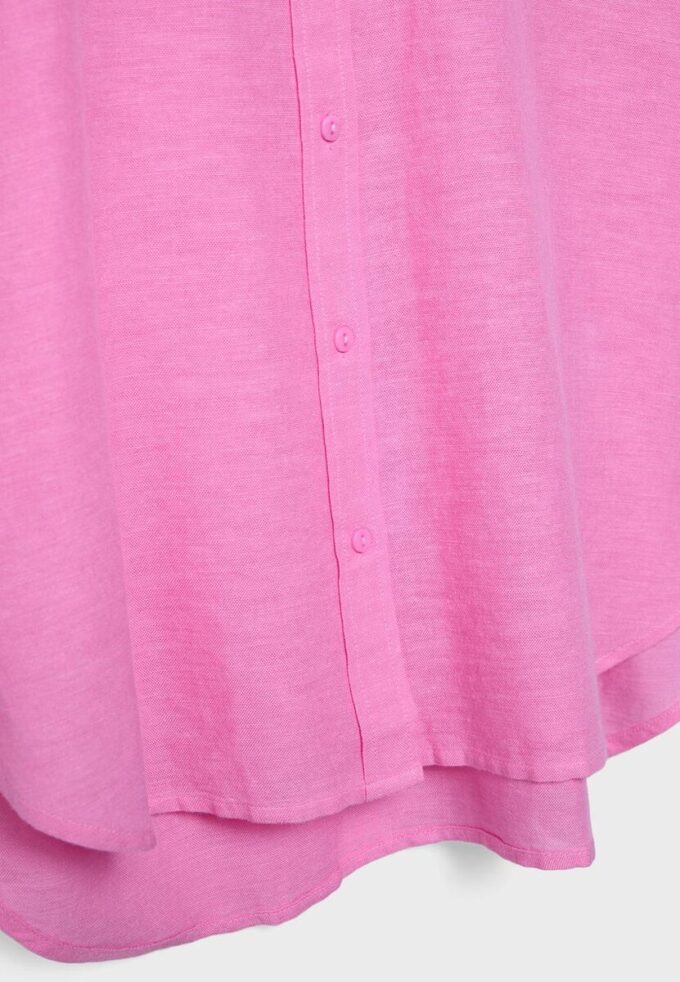 Cămașă fluidă cu aspect de in Cămașă fluidă cu aspect de in