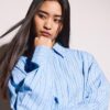 Cămașă oversize cu dungi Cămașă oversize cu dungi