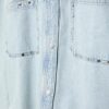 Cămașă scurtă din denim cu ținte Cămașă scurtă din denim cu ținte