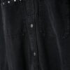 Cămașă scurtă din denim cu ținte Cămașă scurtă din denim cu ținte