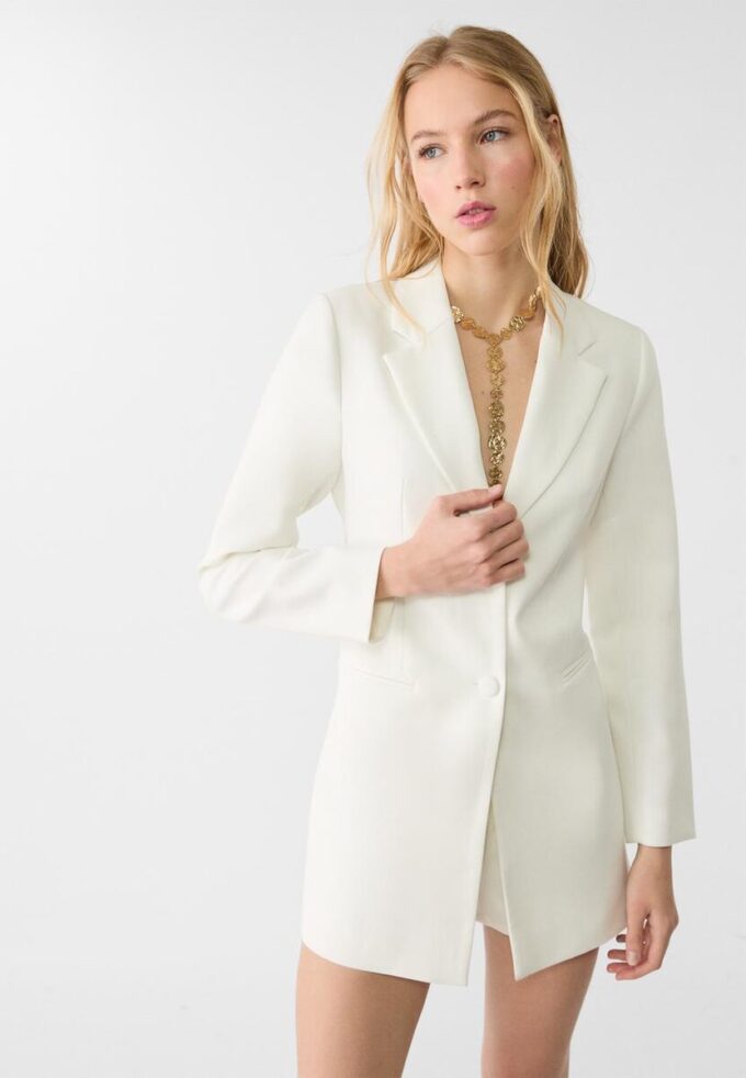 Colier texturat tip lariat