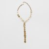 Colier texturat tip lariat