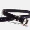Curea de bază cu efect de piele lucioasă