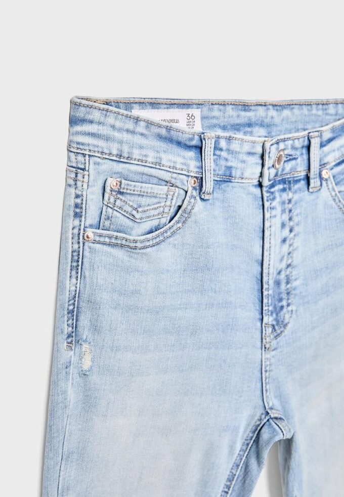 D07 Blugi skinny cu talie normală D07 Blugi skinny cu talie normală