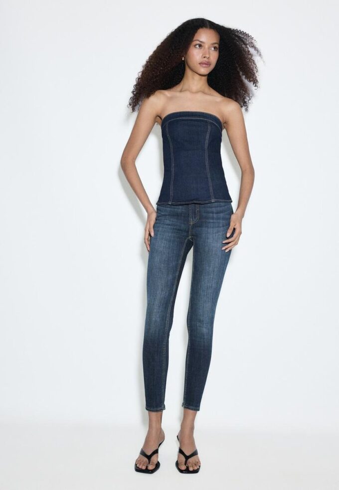 D07 Blugi skinny cu talie normală D07 Blugi skinny cu talie normală