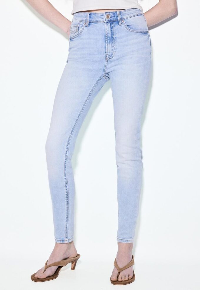 D07 Blugi skinny cu talie normală D07 Blugi skinny cu talie normală