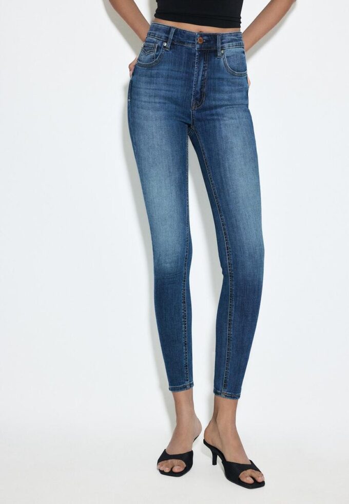 D07 Blugi skinny cu talie normală D07 Blugi skinny cu talie normală
