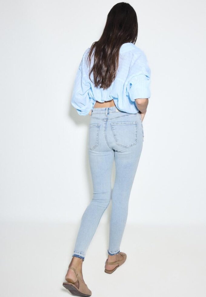 D07 Blugi skinny cu talie normală D07 Blugi skinny cu talie normală