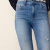 D07 Blugi skinny cu talie normală