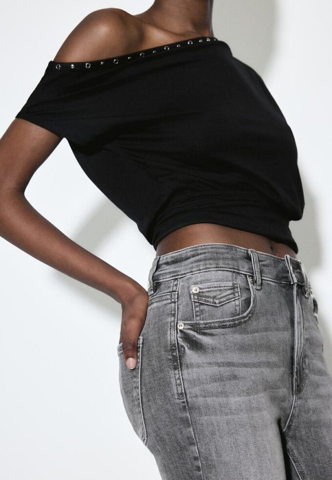 D07 Blugi skinny cu talie normală D07 Blugi skinny cu talie normală