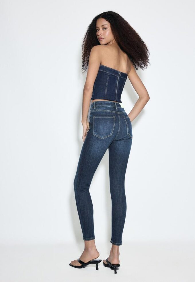 D07 Blugi skinny cu talie normală D07 Blugi skinny cu talie normală