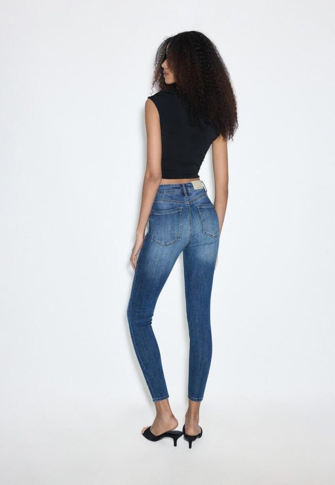 D07 Blugi skinny cu talie normală D07 Blugi skinny cu talie normală