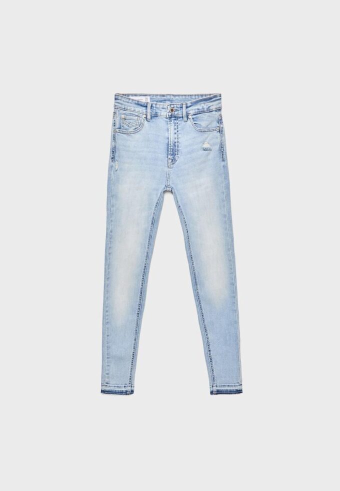 D07 Blugi skinny cu talie normală D07 Blugi skinny cu talie normală