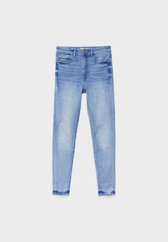 D07 Blugi skinny cu talie normală D07 Blugi skinny cu talie normală