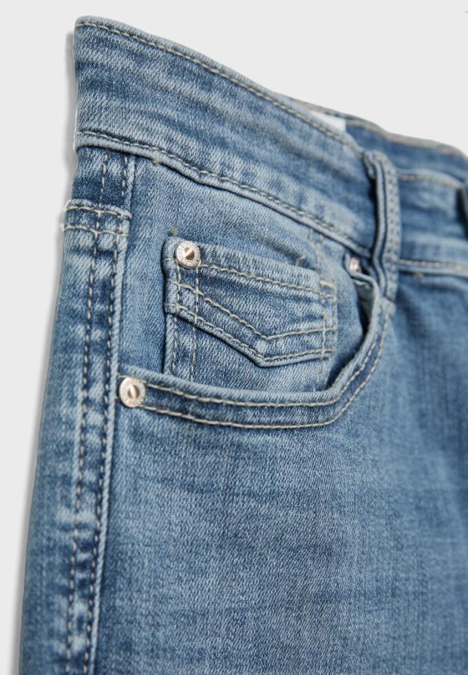 D07 Blugi skinny cu talie normală