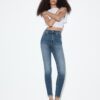 D09 Blugi skinny cu talie foarte înaltă D09 Blugi skinny cu talie foarte înaltă