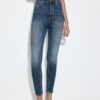 D09 Blugi skinny cu talie foarte înaltă D09 Blugi skinny cu talie foarte înaltă