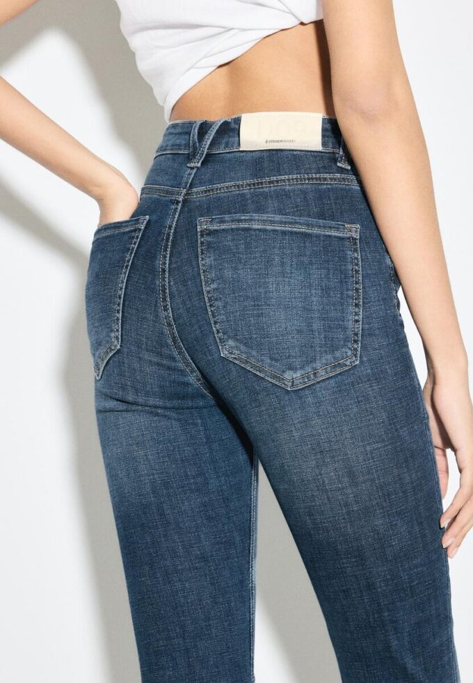 D09 Blugi skinny cu talie foarte înaltă D09 Blugi skinny cu talie foarte înaltă