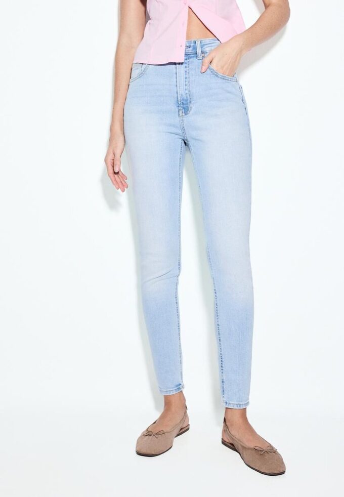 D09 Blugi skinny cu talie foarte înaltă D09 Blugi skinny cu talie foarte înaltă