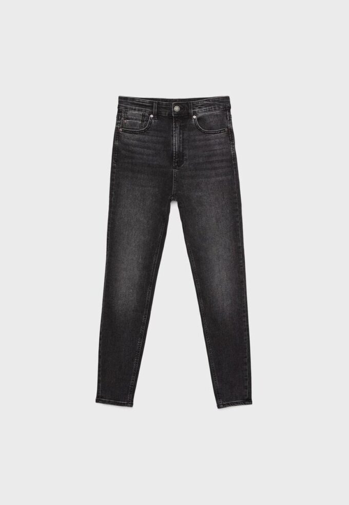 D09 Blugi skinny cu talie foarte înaltă D09 Blugi skinny cu talie foarte înaltă