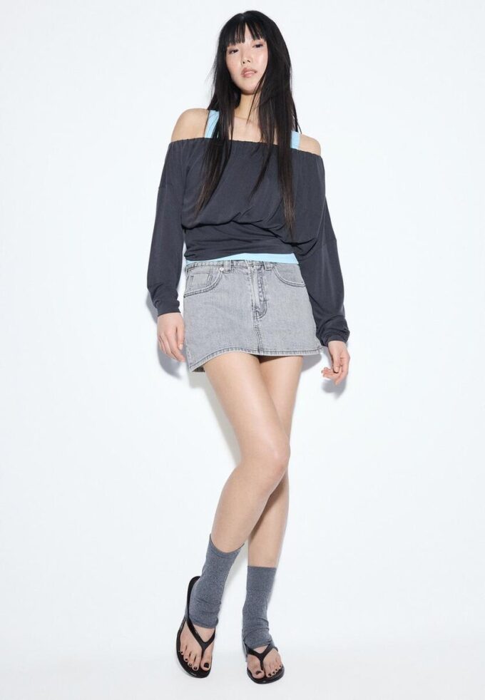 D62 Skort din denim