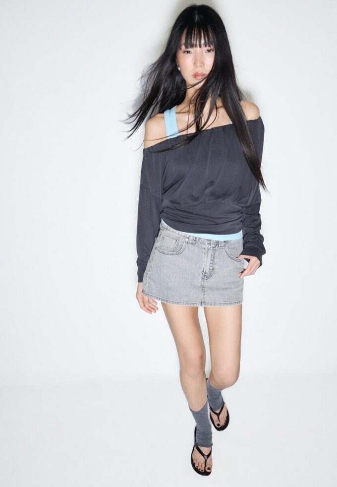 D62 Skort din denim