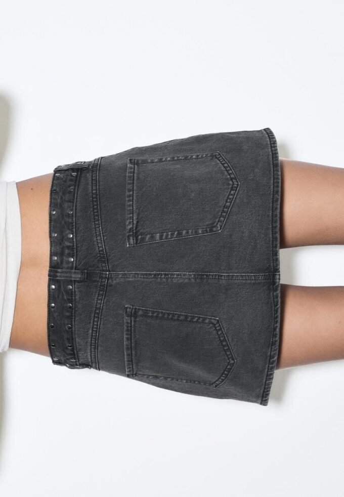 D62 Skort din denim cu ținte D62 Skort din denim cu ținte