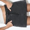 D62 Skort din denim cu ținte D62 Skort din denim cu ținte