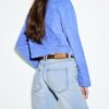 D68 Blugi boot-cut cu curea D68 Blugi boot-cut cu curea