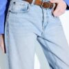 D68 Blugi boot-cut cu curea D68 Blugi boot-cut cu curea
