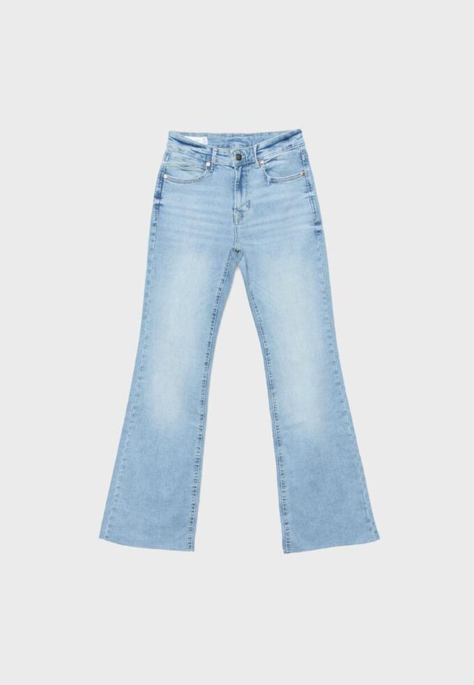D74 Flared Blugi cu fante
