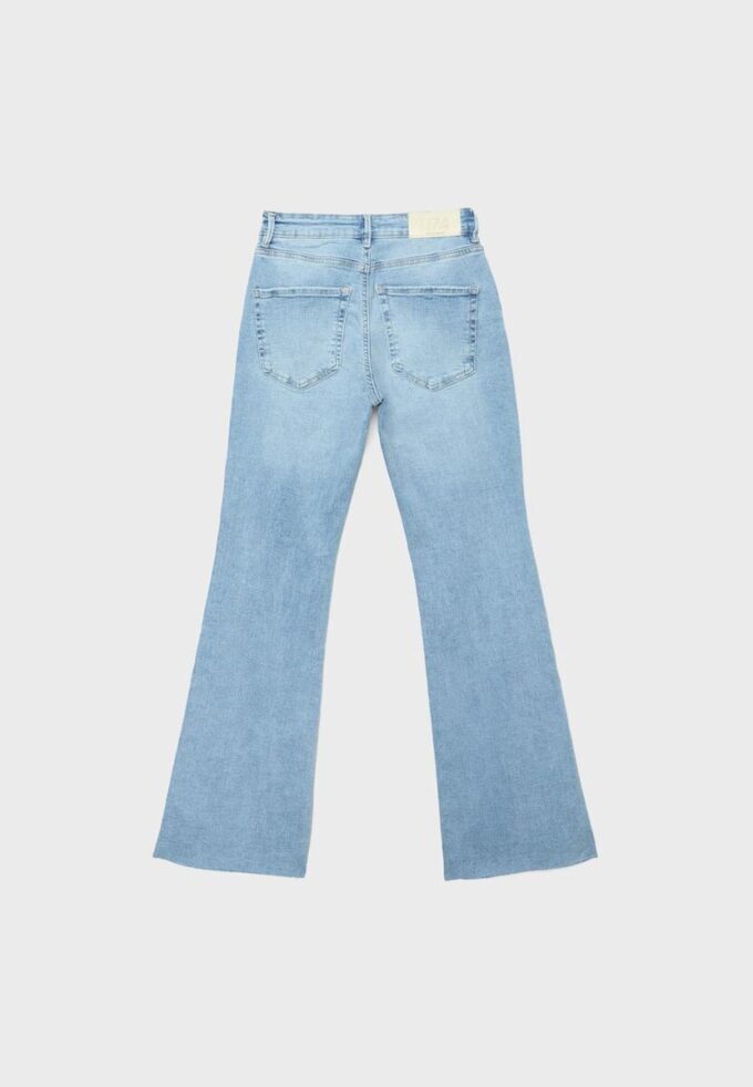 D74 Flared Blugi cu fante