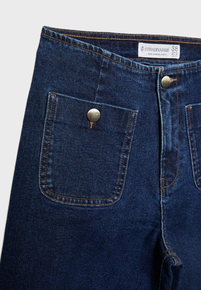 D77 Blugi minimalisti cu buzunare D77 Blugi minimalisti cu buzunare