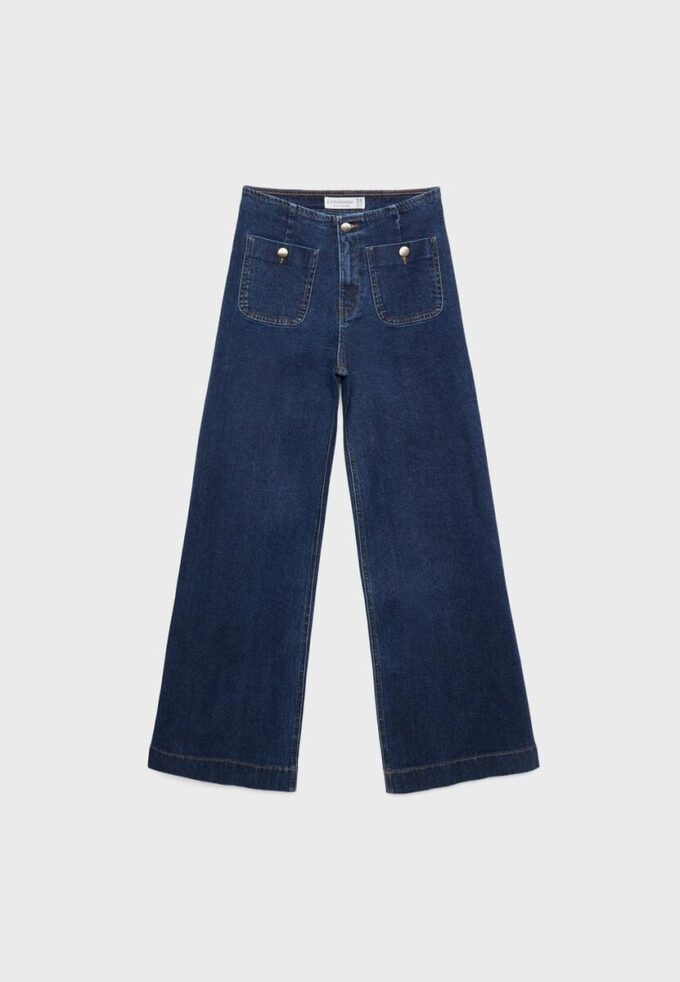D77 Blugi minimalisti cu buzunare D77 Blugi minimalisti cu buzunare
