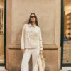 D91 Blugi din sârgă cu talie joasă și croi Wide Leg D91 Blugi din sârgă cu talie joasă și croi Wide Leg