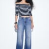 D91 Blugi Wide Leg cu talie joasă D91 Blugi Wide Leg cu talie joasă
